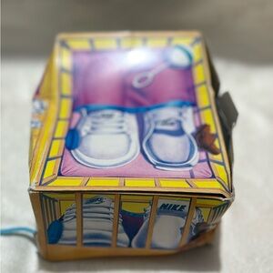 Vintage Nike White and Blue Sneakers for Playful Style